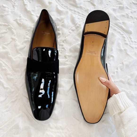 Paul Stuart Men's Heron Patent Leather Loafers Size 15 New - Picture 12 of 15